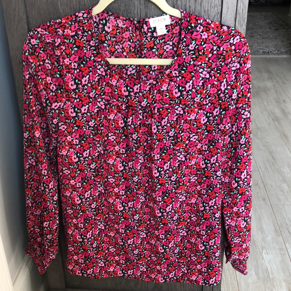 Jcrew floral print top